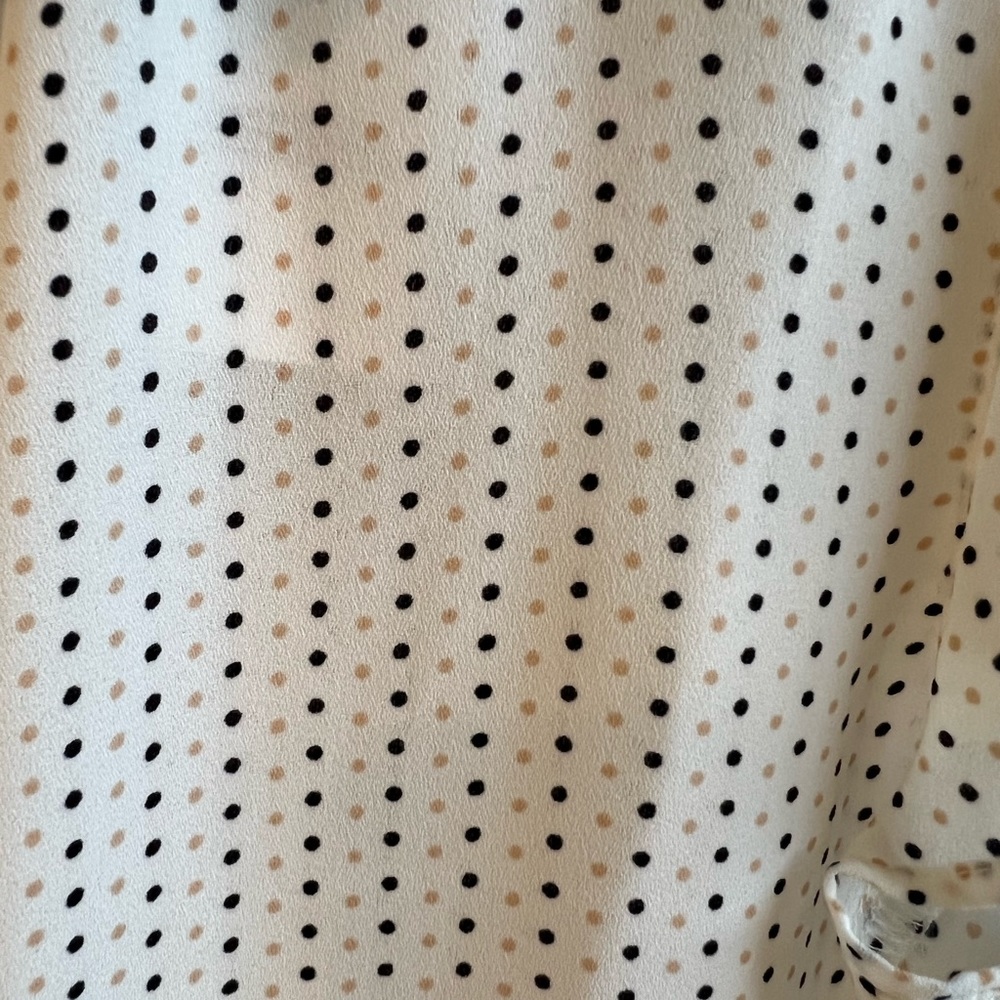 The Loft short sleeve polka dot dress shirt
